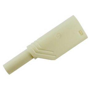 SIKKERHEDSBANANSTIK HIRSCHMANN 4mm HVID SKRUE 1000VAC 1000VDC 24A