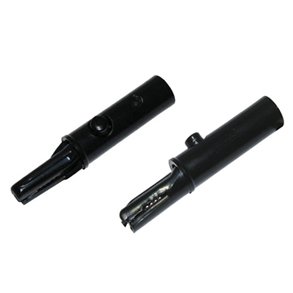 ALLIGATORNB FULDISOLERET SORT TIL 4mm BANANSTIK