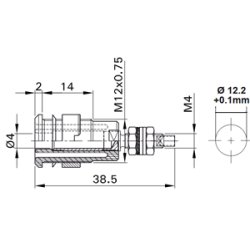 SIKKERHEDSBSNING BL SLB4-G GEVINDTIP CAT III 4mm 32A
