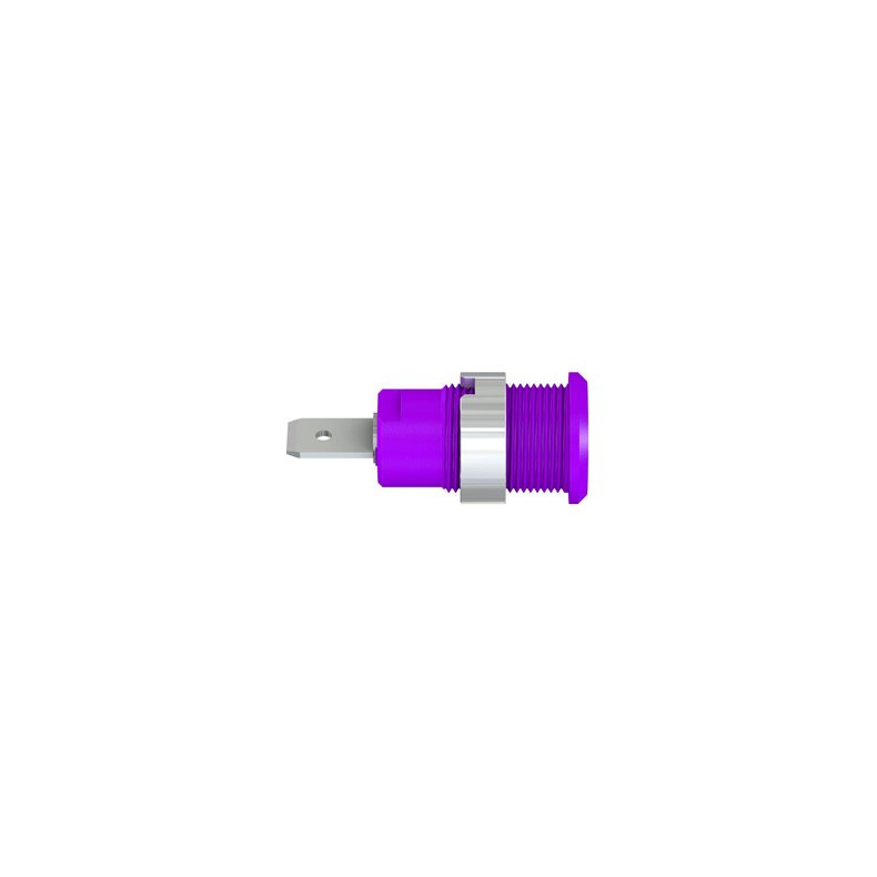 SIKKERHEDSBSNING VIOLET 32A CAT III 4mm SPADE 6.3mm SLB4