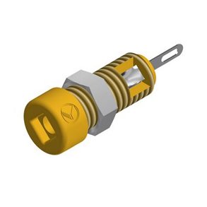 BANANBSNING 2mm GUL 30 VAC/60VDC 6A HIRSCHMANN MBI 1
