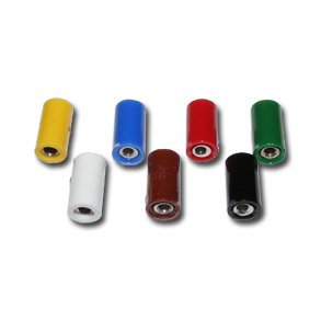 Bananforlnger 2.6mm m. skrue sort