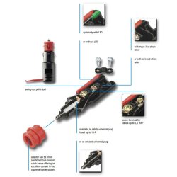 AUTO DC-ADAPTERSTIK 12-24V 8A SIKRING SKRUE