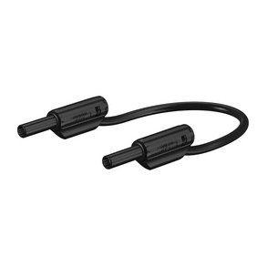 MLELEDNING m. SIKKERHEDSSTIK 2mm SORT 60cm