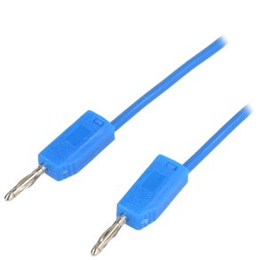 MLELEDNING 1m 2mm BANANSTIK BL