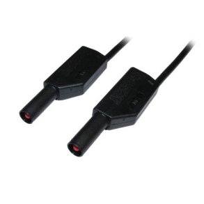 MLELEDNING m. SIKKERHEDSSTIK 50cm SORT