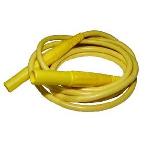 MLELEDNING m. SIKKERHEDSSTIK 1m GUL uden BAGINDGANG