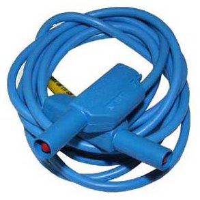 MLELEDNING m. SIKKERHEDSSTIK 1.5m BL