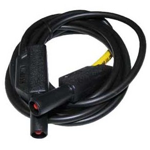 MLELEDNING m. SIKKERHEDSSTIK 1.5m SORT