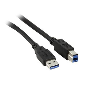 USB KABEL 3.0 A-B 1.8m SORT