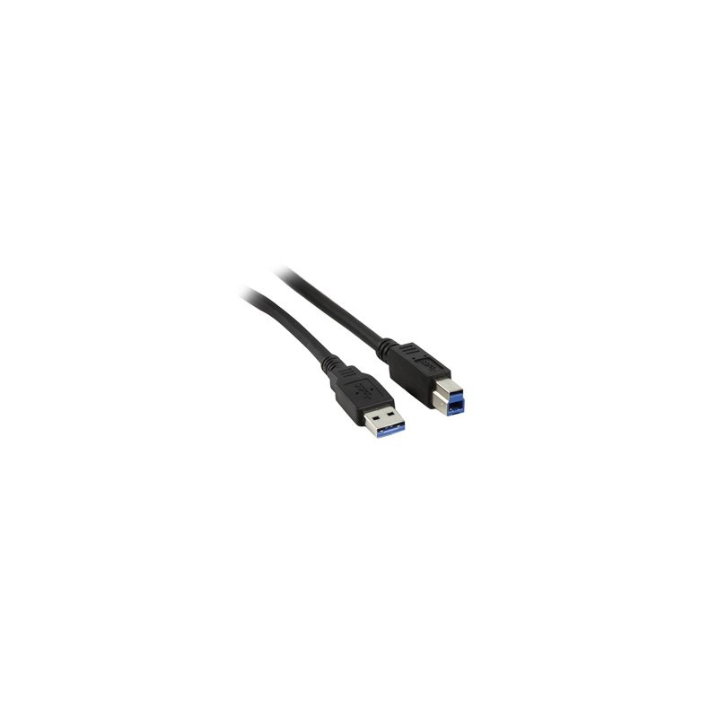 USB KABEL 3.0 A-B 1.8m SORT