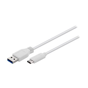 USB-C KABEL 3.1 (A-C HAN) 0.2m HVID