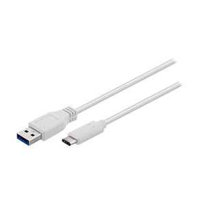 USB-C KABEL 3.1 (A-C HAN) 0.5m HVID