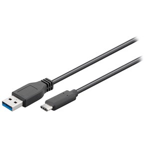 USB-C KABEL 3.1 (A-C HAN) 2.0m SORT