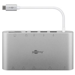 USB-C MULTIPORT ADAPTER 11 VEJS ALUMINIUM/SLV FARVET