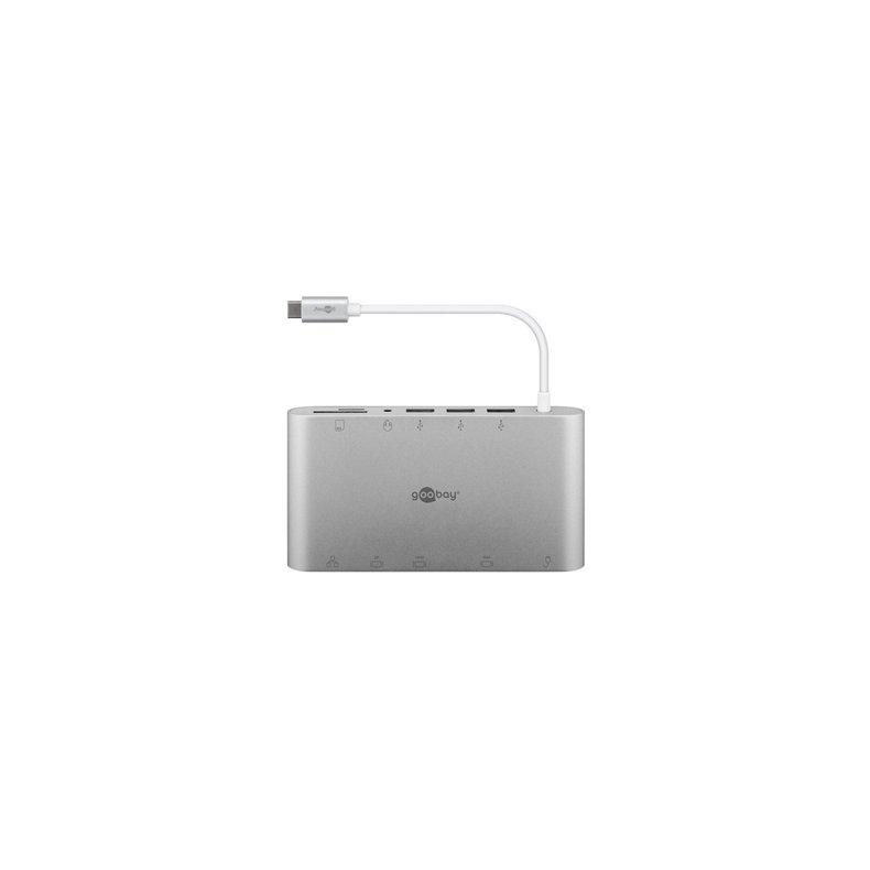 USB-C MULTIPORT ADAPTER 11 VEJS ALUMINIUM/SLV FARVET