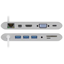 USB-C MULTIPORT ADAPTER 11 VEJS ALUMINIUM/SLV FARVET