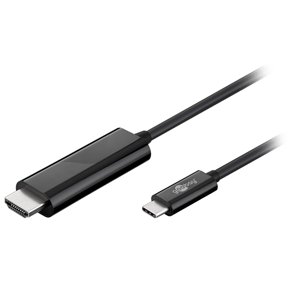 USB-C TIL HDMI ADAPTER KABEL 1.8m SORT