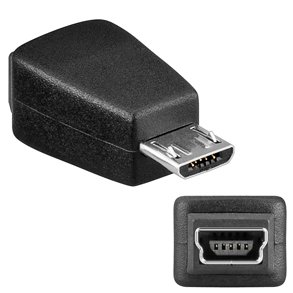 USB MICRO-B HAN TIL MINI-B 5PL. HUN ADAPTER