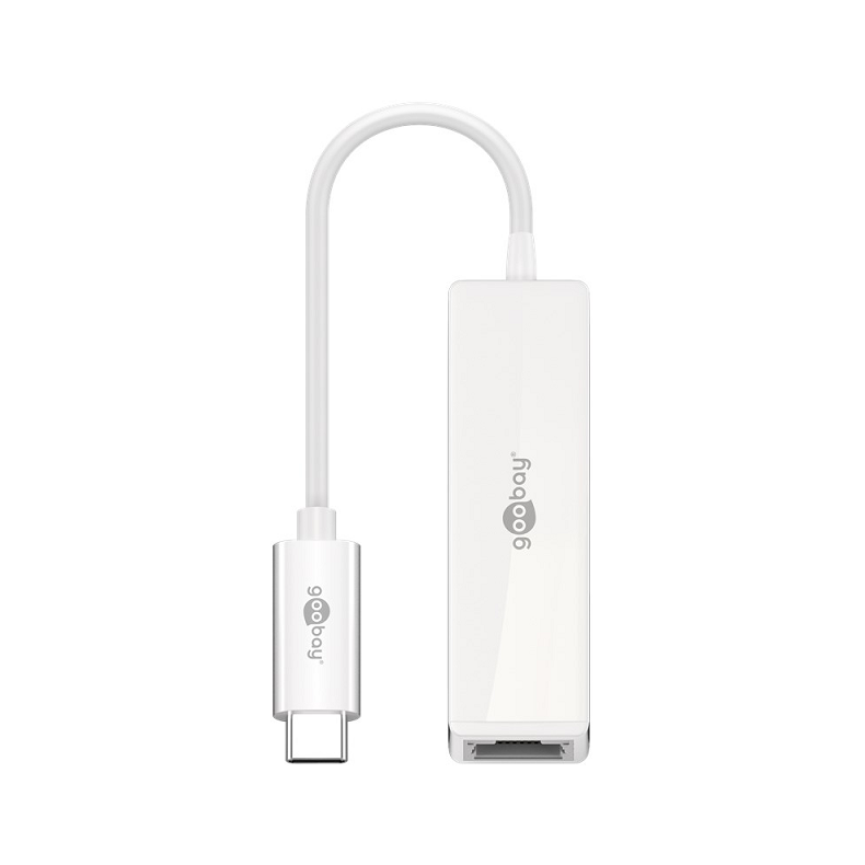 USB gigabit netvrksadapter USB-C 3.1 han RJ45 hun hvid