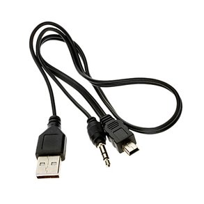 USB-A /3.5mm jack/USB MINI-B 30cm kabel