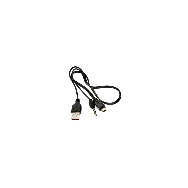 USB-A /3.5mm JACK/USB MINI-B 30cm KABEL