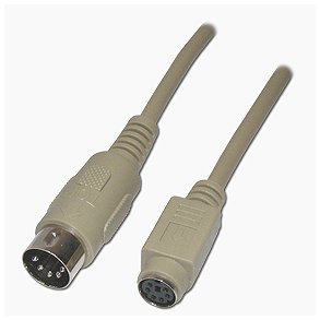 5PL DIN HAN/PS2 HUN KABEL 10cm