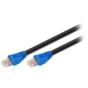 Netvrkskabel udendrs CAT6 sort 10m CCA U/UTP