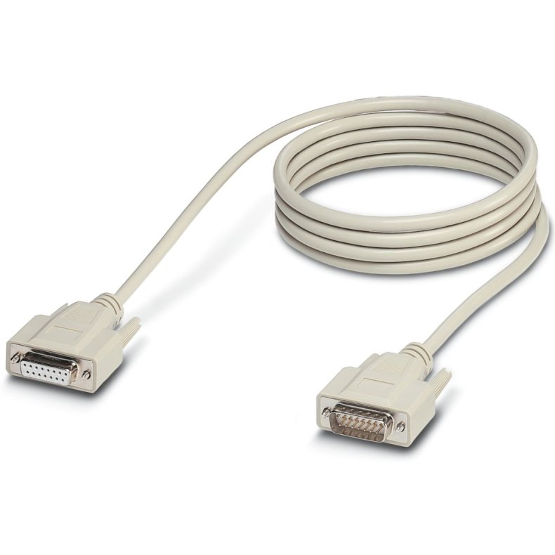DB15 han-hun kabel 2m