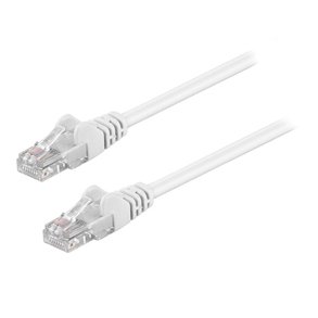 Netvrkskabel hvid CAT5e 0.5m U/UTP