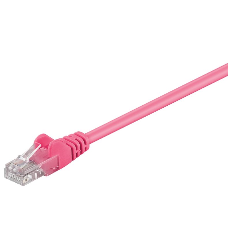 Netv�rkskabel pink CAT5e 0.5m U/UTP
