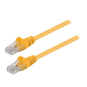 Netvrkskabel gul CAT5e 0.5m U/UTP