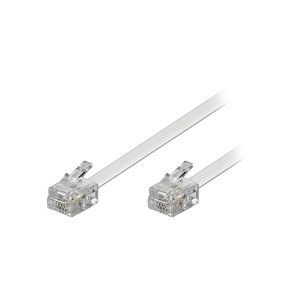 TELEFONKABEL 1.0m RJ11-RJ11 HVID