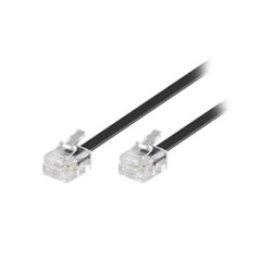 TELEFONKABEL 3.0m RJ11-RJ11 SORT