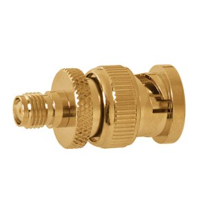 SMA hun/BNC han adapter forgyldt