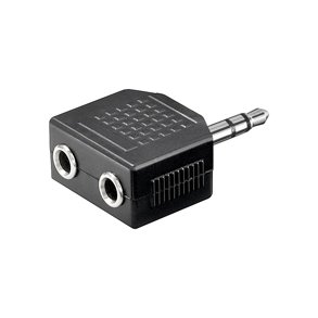JACK/JACK ADAPTER 3.5HAN STEREO/ 2x3.5HUN STEREO
