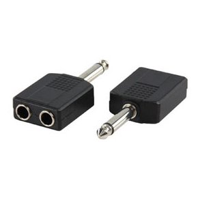 JACK/JACK ADAPTER 6.3HAN MONO/ 2x6.3HUN MONO
