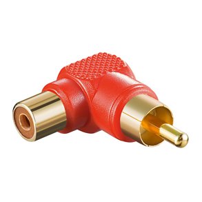 PHONO/PHONO ADAPTER VINKEL HAN/HUN RD GULD