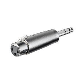 JACK/XLR ADAPTER 6.3mm HAN STEREO TIL XLR HUN