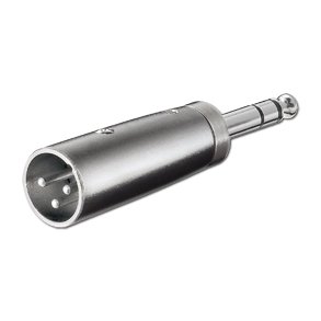 JACK/XLR ADAPTER 6.3mm HAN STEREO TIL XLR HAN