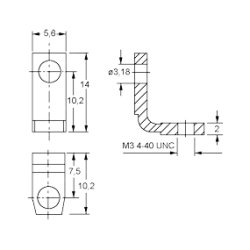 VINKELPAR FOR D SUB STIK