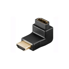 HDMI VINKEL ADAPTER HAN/HUN FORGYLDT 90