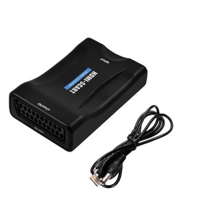HDMI TIL SCART ADAPTER m. USB STRMKABEL