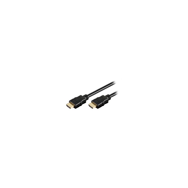 HDMI KABEL SORT 0.50m HIGH SPEED (1.4)