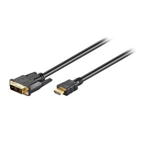 HDMI/DVI KABEL FORGYLDT (18+1) 1.5m