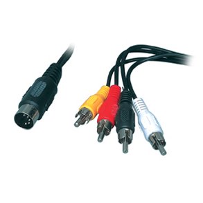 5PL DIN HAN/4xPHONO KABEL 1m