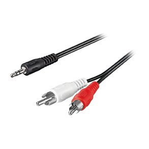 PHONO HAN/3.5 JACK STEREO HAN 0.5m KABEL