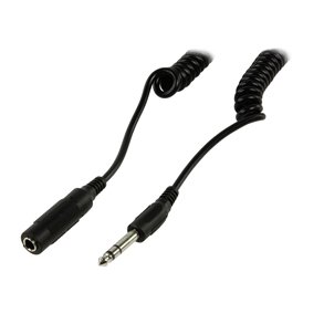 JACKFOLNGER 6.3mm SPIRALLEDNING 1.2m/5m