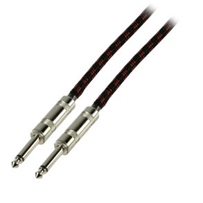 GUITARKABEL JACKLIGE/JACKLIGE 6.3mm STOF 6m