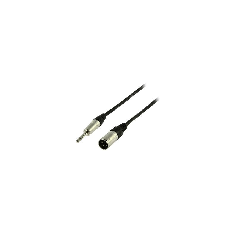 JACK HAN MONO 6.3mm-XLR HAN KABEL 3m UBALANCERET